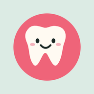 Logo de Sonrisa Gomita: diente sonriente sobre gomita rosa